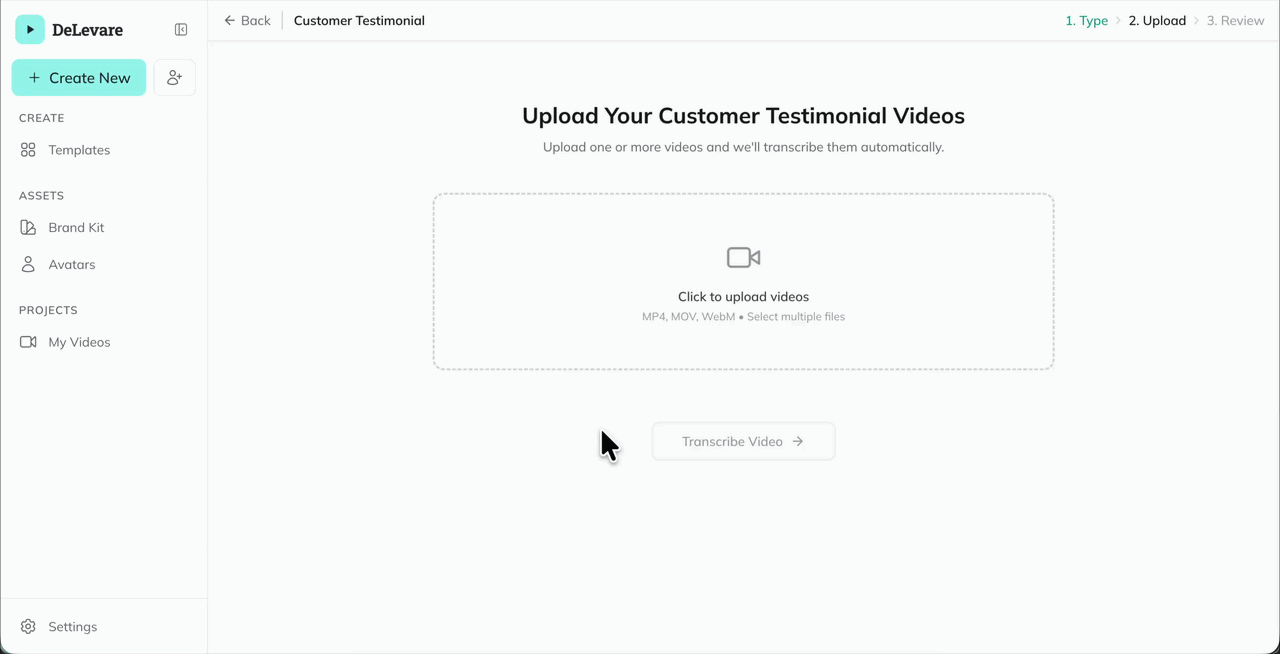 Upload your recording